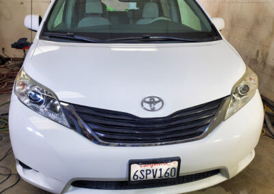 This 2011 Sienna van was fully oxidized and we really weren’t sure how it would come out. Happy to say the customer was excited when he saw that we not only got the oxidation off, but also gave the paint a high reflection and high gloss finish after coating it with our 7-year ceramic coating.